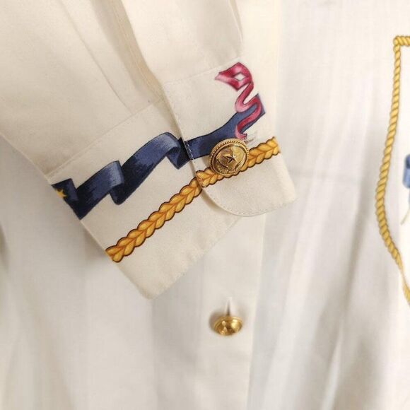 Vintage Mondi Shirt Womens Size Small European 36 Made In West Germany Crest - Picture 6 of 10